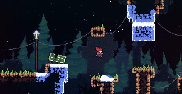 Watch 9 minutes of mountain-climbing in Celeste Watch 9 minutes of mountain-climbing in Celeste