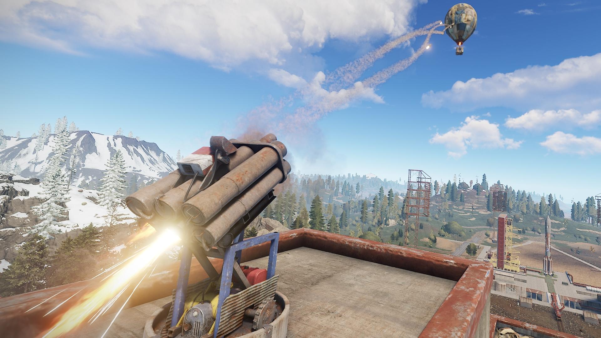 Rust provides sizzling air balloons and a few explosive methods to pop them