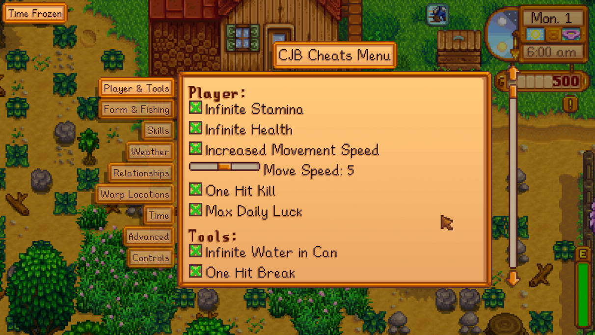 Stardew Valley cheats with mods Stardew Valley cheats with mods