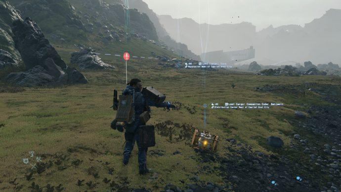 The first companion cube used to unlock Half-Life items in Death Stranding.