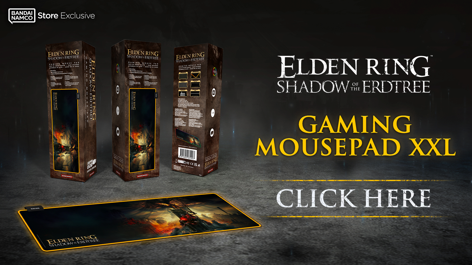 Elden Ring Тень Древа Эрда — XXL игровой коврик для мыши Elden Ring Тень Древа Эрда — XXL игровой коврик для мыши