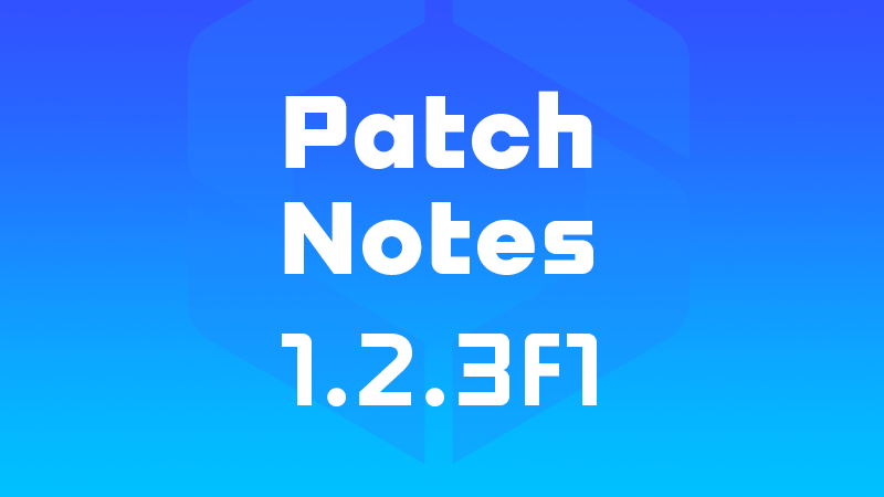 Хотфикс 1.2.3f1 Хотфикс 1.2.3f1