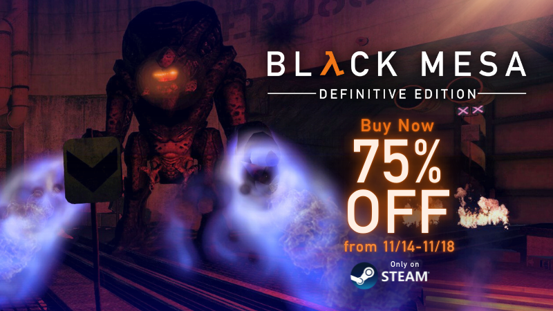 Скидка 75% на Black Mesa и обновления Скидка 75% на Black Mesa и обновления