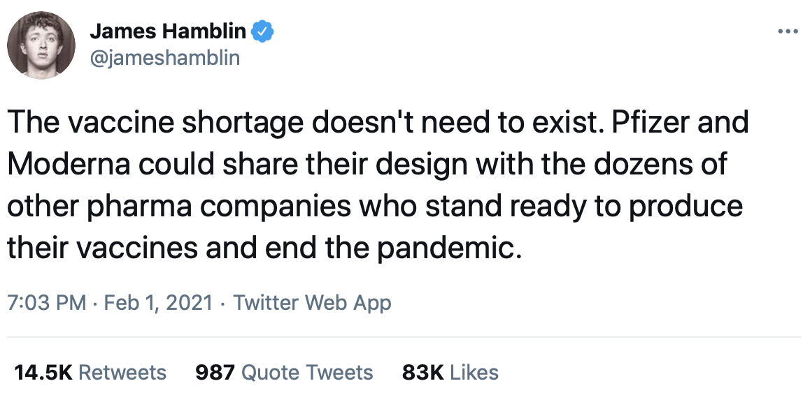 Почему нельзя просто взять и быстро произвести миллиарды доз вакцины (или можно?) Почему нельзя просто взять и быстро произвести миллиарды доз вакцины (или можно?)