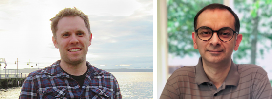 Скотт Филд (слева) и Гаурав Ханна не ожидали, что их допущение будет работать для чёрных дыр с сопоставимыми массами