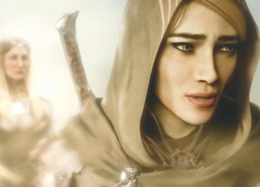 Галадриэль в открывающем синематике сюжетного DLC Blade of Galadriel для Shadow of War