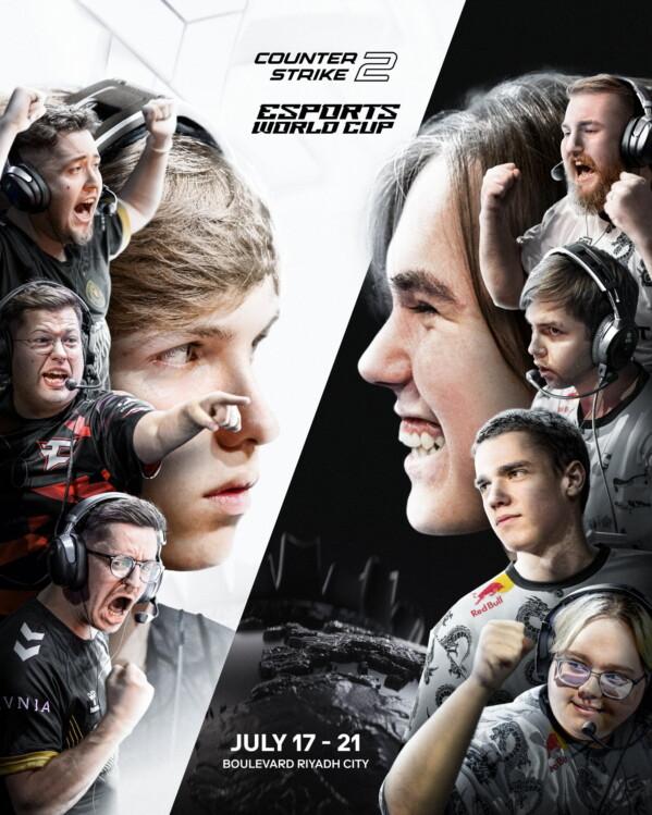 CS2. В Саудовской Аравии начнётся Esports World Cup с призовым фондом в 1 000 000 $ — старт в среду. Краткий анонс — на постере