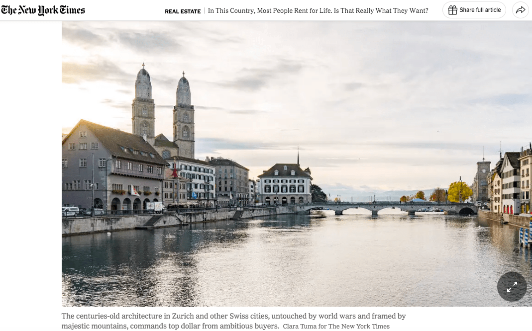 Жители этой страны предпочитают арендовать жилье, а не покупать