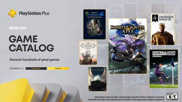 Monster Hunter Rise, Crusader Kings III, Anno 1800 и ещё 11 игр добавят в PS Plus Extra и Premium