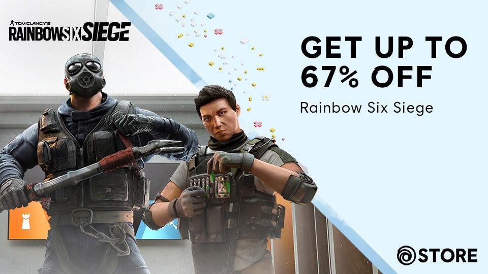 Up to 67% off Rainbow Six Siege for our Spring Sale! Up to 67% off Rainbow Six Siege for our Spring Sale!