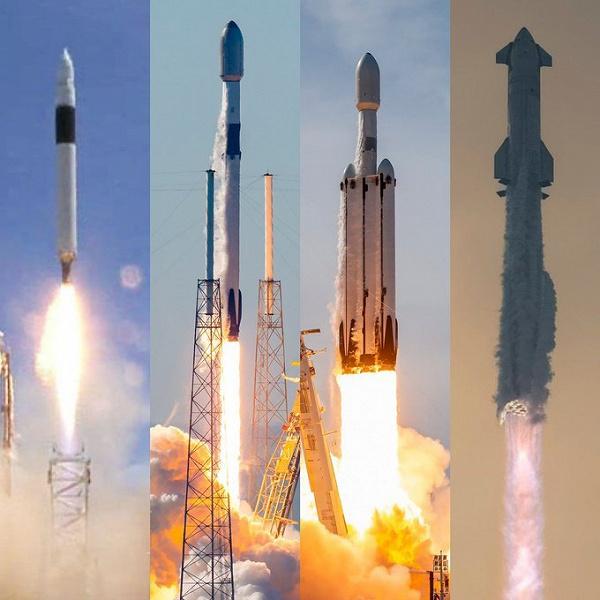 Количество запусков SpaceX растёт по экспоненте. Компания празднует 23 года
